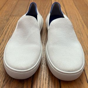 Rothy’s Original Slip On Knit Sneakers (white)